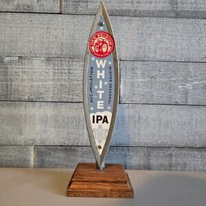 New Belgium Brewing White Winter Seasonal IPA Metal Aluminum 11” Beer Tap Handle